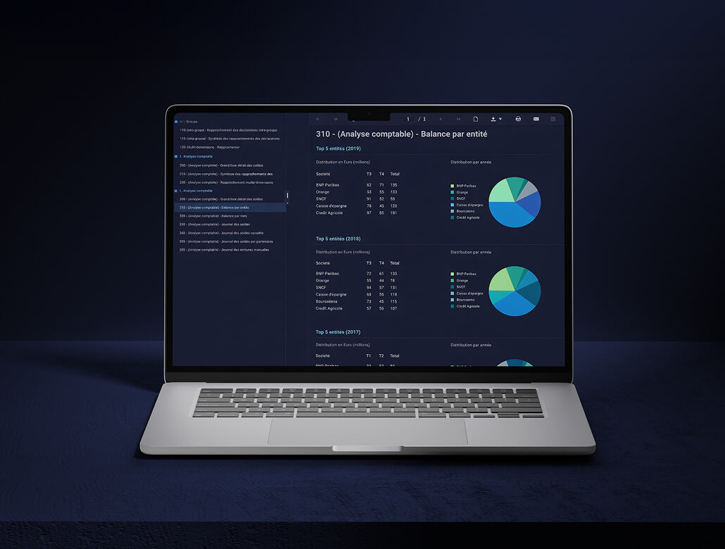 Plateforme Amelkis : analyses comptables et tableaux de bord
