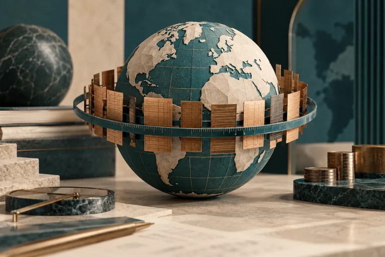 Illustration éditoriale — Pilier 2 / GloBE : quand la fiscalité internationale s’invite dans la consolidation