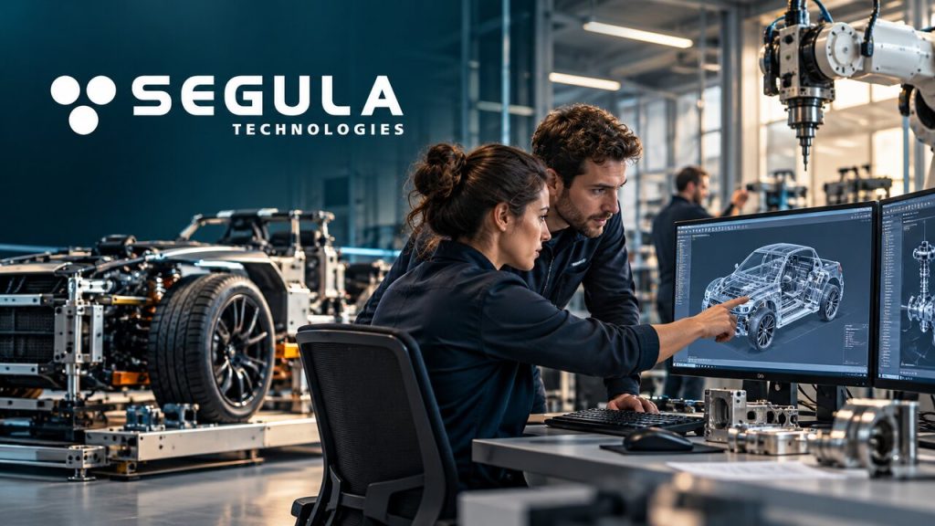 Segula Technologies — illustration d’ingénierie industrielle et automobile